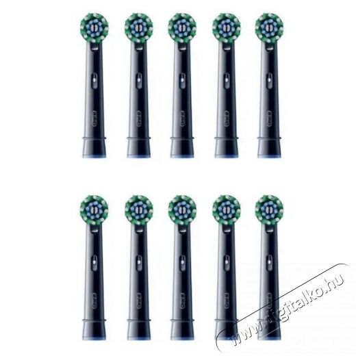 Oral-B Cross Action elektromos fogkefe fej fekete, 10 db Sz&eacute;ps&eacute;g&aacute;pol&aacute;s / Eg&eacute;szs&eacute;g - Sz&aacute;j / fog &aacute;pol&aacute;s - Kieg&eacute;sz&iacute;tő - 540829