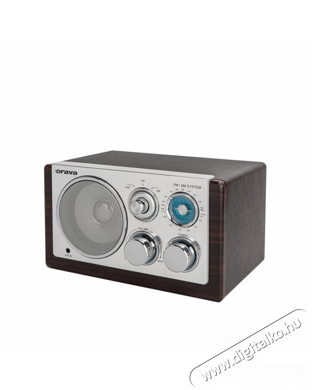 Orava RR-19B Retro rádió AM/FM 230V+ 4xAA elemes Audio-Video / Hifi / Multimédia - Rádió / órás rádió - Asztali rádió - 378073
