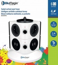 Orion BM-SOT 6P4U BluMagix hálózati elosztó USB-vel Háztartás / Otthon / Kültér - Világítás / elektromosság - Hálózati elosztó / hosszabbító / adapter - 305754