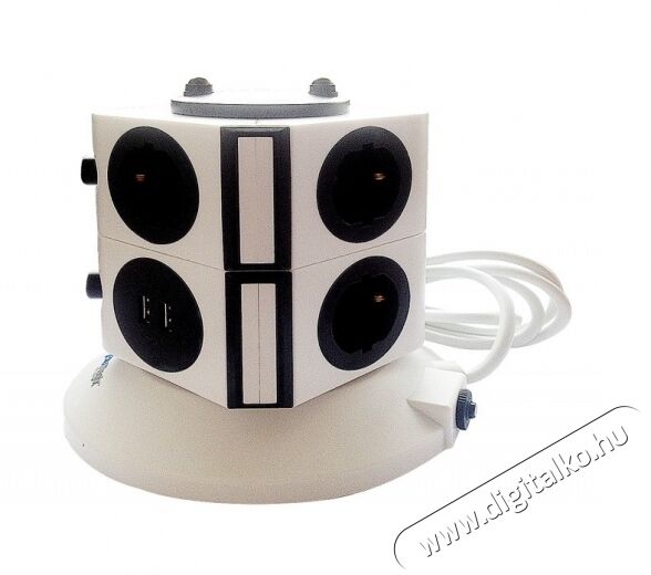 Orion BM-SOT 6P4U BluMagix hálózati elosztó USB-vel Háztartás / Otthon / Kültér - Világítás / elektromosság - Hálózati elosztó / hosszabbító / adapter - 305754