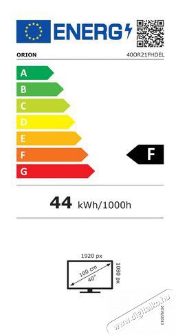 Orion 40OR21FHDEL Full HD LED TV Televíziók - LED televízió - 1080p Full HD felbontású - 378889
