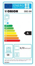 Orion OEC-04 elektromos tűzhely Konyhai termékek - Sütő-főzőlap, tűzhely (szabadonálló) - Elektromos tűzhely (szabadonálló) - 404038