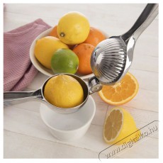 Orion LUXY karos citromfacsaró, krómozott fém, 22×7 cm Konyhai termékek - Konyhai kisgép (előkészítés / feldolgozás) - Citrus / gyümölcs facsaró - 521987