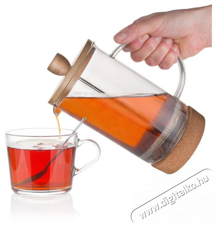 Orion CORK 0,75 l üveg/rozsdamentes acél/bambusz kávéskanna CORK 0,75 l Konyhai termékek - Kávéfőző / kávéörlő / kiegészítő - Kávéfőző kiegészítő - 525497