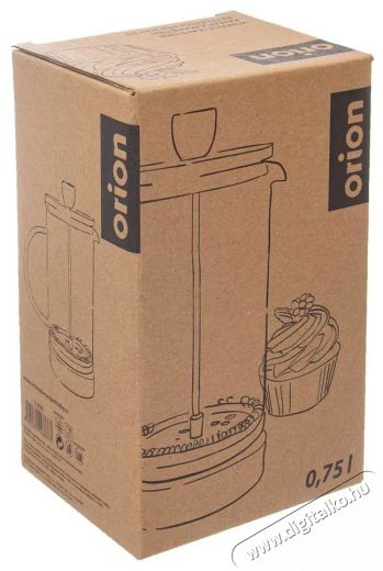 Orion CORK 0,75 l üveg/rozsdamentes acél/bambusz kávéskanna CORK 0,75 l Konyhai termékek - Kávéfőző / kávéörlő / kiegészítő - Kávéfőző kiegészítő - 525497