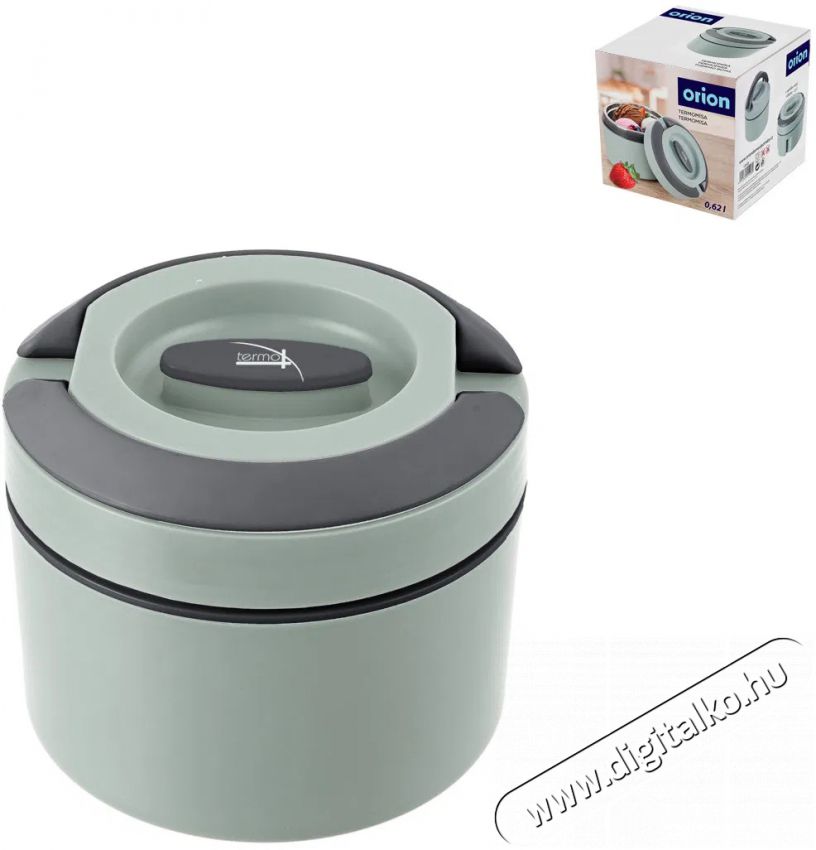 Orion TERMO Foganty&uacute;s termot&aacute;l, műanyag/rozsdamentes ac&eacute;l, 0,62 l, sziv&aacute;rg&aacute;smentes Konyhai term&eacute;kek - Ed&eacute;ny - &Eacute;telt&aacute;rol&oacute; - 525527