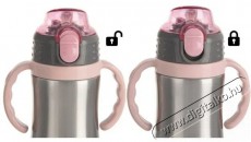 Orion Termosz rozsdamentes acél/UH + szívószál 0,33 l rózsaszín Konyhai termékek - Edény - Termosz - 525528