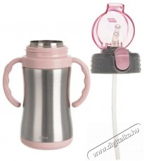 Orion Termosz rozsdamentes acél/UH + szívószál 0,33 l rózsaszín Konyhai termékek - Edény - Termosz - 525528