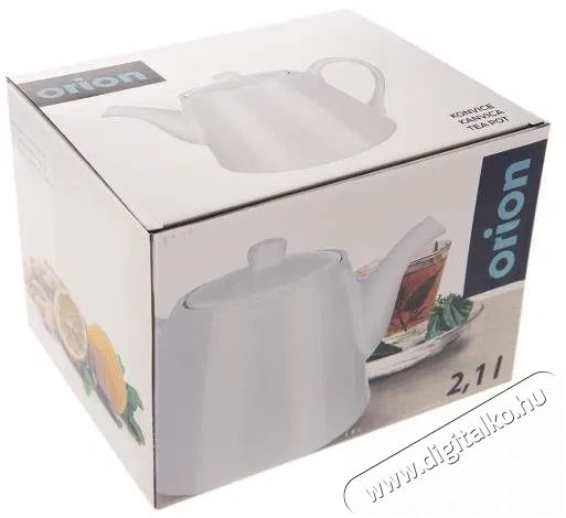 Orion Porcel&aacute;n te&aacute;skanna, feh&eacute;r LUNA 2,1 l Konyhai term&eacute;kek - Ed&eacute;ny - Te&aacute;skanna - 525518