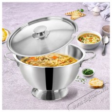 Orion leveses, rozsdamentes ac&eacute;l + fedő, kerek, 26 cm Konyhai term&eacute;kek - Ed&eacute;ny - Faz&eacute;k / l&aacute;bas - 527663