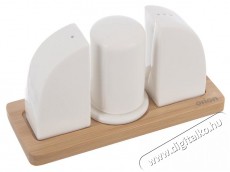 Orion WHITELINE Fűszertartó szett, porcelán / bambusz Konyhai termékek - Konyhai eszköz - Egyéb konyhai eszköz - 527666