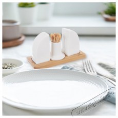 Orion WHITELINE Fűszertartó szett, porcelán / bambusz Konyhai termékek - Konyhai eszköz - Egyéb konyhai eszköz - 527666