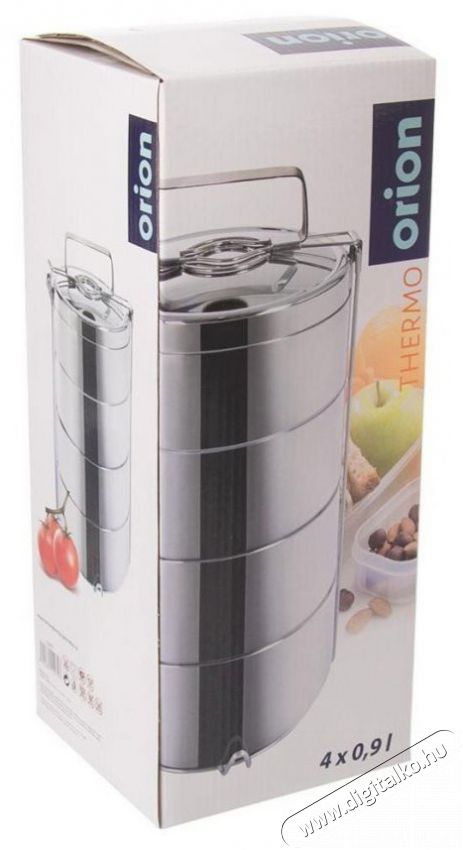 Orion &Eacute;telhord&oacute; termo rozsdamentes ac&eacute;l n&eacute;gyr&eacute;szes, 14 cm Konyhai term&eacute;kek - Ed&eacute;ny - &Eacute;telt&aacute;rol&oacute; - 527688