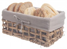 Orion kosár 27 × 17 × 13 cm szürke, vízijácint + textil Háztartás / Otthon / Kültér - Egyéb háztartási termék - 527685