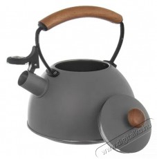 Orion Sípoló teáskanna, rozsdamentes acél, WOODEN 2,9 l szürke Konyhai termékek - Edény - Teáskanna - 528809