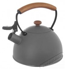 Orion Sípoló teáskanna, rozsdamentes acél, WOODEN 2,9 l szürke Konyhai termékek - Edény - Teáskanna - 528809