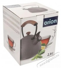 Orion Sípoló teáskanna, rozsdamentes acél, WOODEN 2,9 l szürke Konyhai termékek - Edény - Teáskanna - 528809