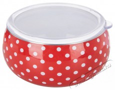 Orion Zománcozott tál + fedő, pöttyös, 15,5 cm Konyhai termékek - Egyéb / Konyhai kiegészítő - 527696