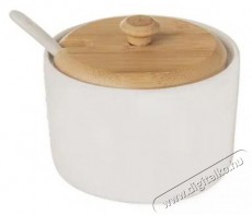 Orion Porcelán cukortartó/fa+kanál WHITELINE 9,5 cm-es átmérő Konyhai termékek - Edény - Egyéb edény - 529847
