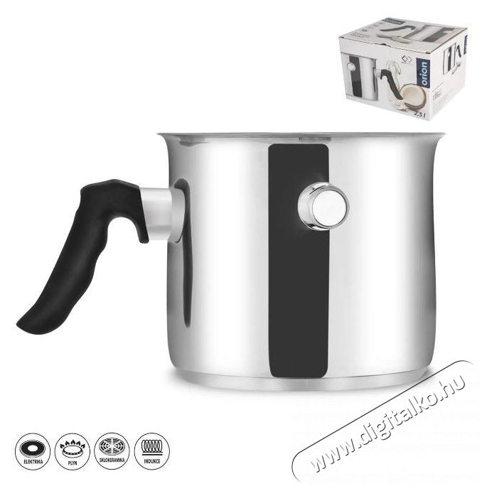 Orion Rozsdamentes ac&eacute;l tejforral&oacute; PREMIUM 2,5 l Konyhai term&eacute;kek - Ed&eacute;ny - Egy&eacute;b ed&eacute;ny - 529849