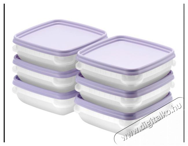 ORTHEX FREEZER tárolódoboz levendula 0,3 l 12 x 12 x 4,5 cm, 6 db Konyhai termékek - Edény - Egyéb edény - 529859