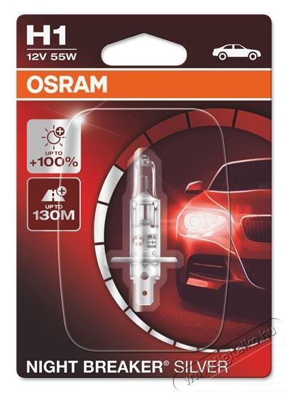 Osram Night Breaker Silver 64150NBS-01B H1/12V/55W f&eacute;nysz&oacute;r&oacute; H&aacute;ztart&aacute;s / Otthon / K&uuml;lt&eacute;r - Vil&aacute;g&iacute;t&aacute;s / elektromoss&aacute;g - L&aacute;mpa kieg&eacute;sz&iacute;tő - 388344
