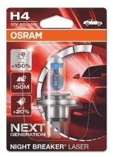 Osram Night Breaker Laser 64193NL-01B H4/12V/60W/4050K f&eacute;nysz&oacute;r&oacute; H&aacute;ztart&aacute;s / Otthon / K&uuml;lt&eacute;r - Vil&aacute;g&iacute;t&aacute;s / elektromoss&aacute;g - L&aacute;mpa kieg&eacute;sz&iacute;tő - 413858