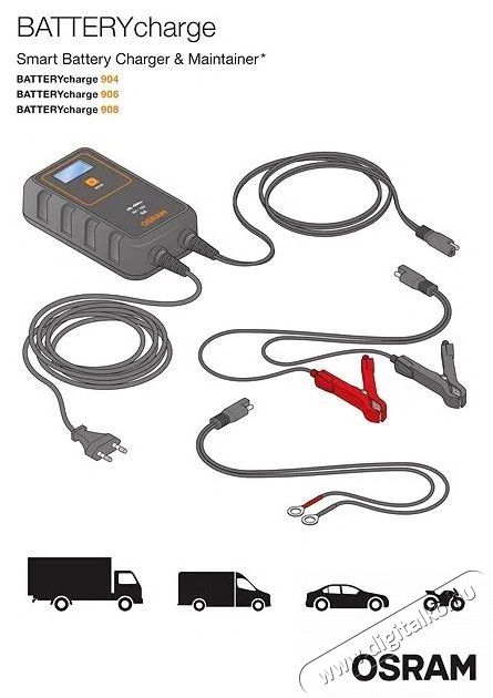 Osram BATTERYcharge 908 aut&oacute; akkuml&aacute;tor t&ouml;ltő Aut&oacute;hifi / Aut&oacute; felszerel&eacute;s - Aut&oacute;s / aut&oacute;hifi kieg&eacute;sz&iacute;tő - Aut&oacute; akkumul&aacute;tor t&ouml;ltő - 532012