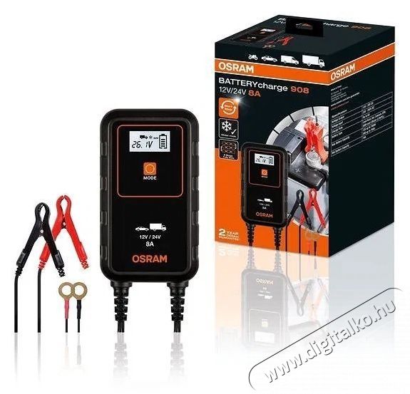 Osram BATTERYcharge 908 aut&oacute; akkuml&aacute;tor t&ouml;ltő Aut&oacute;hifi / Aut&oacute; felszerel&eacute;s - Aut&oacute;s / aut&oacute;hifi kieg&eacute;sz&iacute;tő - Aut&oacute; akkumul&aacute;tor t&ouml;ltő - 532012