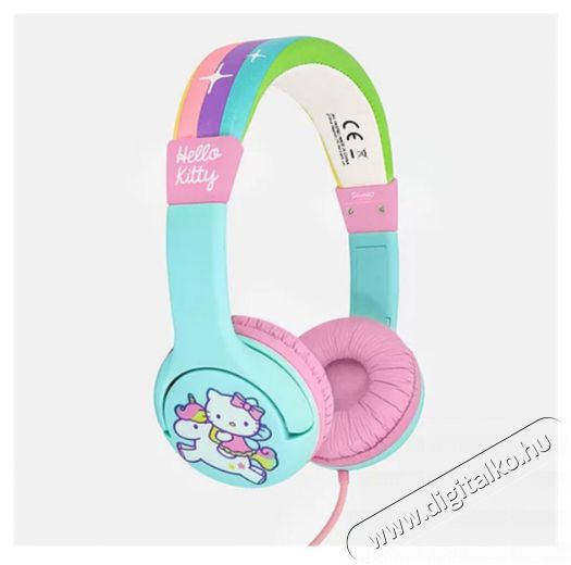 OTL HK0760 Junior Hello Kitty rózsaszín fejhallgató Audio-Video / Hifi / Multimédia - Fül és Fejhallgatók - Fejhallgató - 436546