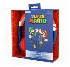 OTL SM0762 Junior Super Mario kék-piros fejhallgató Audio-Video / Hifi / Multimédia - Fül és Fejhallgatók - Fejhallgató - 436470