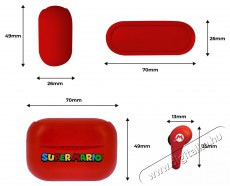 OTL SM0894 SUPER MARIO TWS (red )  Fülhallgató Audio-Video / Hifi / Multimédia - Fül és Fejhallgatók - Fülhallgató - 451893