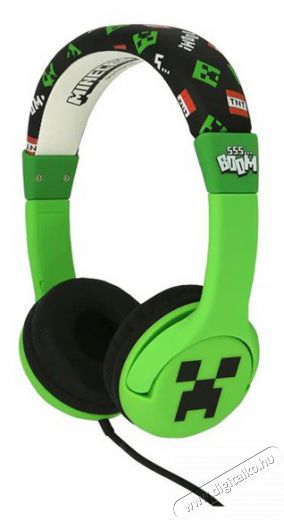 OTL MC1229 Minecraft Creeper vezetékes gyerek fejhallgató Audio-Video / Hifi / Multimédia - Fül és Fejhallgatók - Fejhallgató - 507369