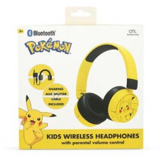 OTL PK1315 Pokémon Pikachu vezeték nélküli gyerek fejhallgató Audio-Video / Hifi / Multimédia - Fül és Fejhallgatók - Fejhallgató - 507389