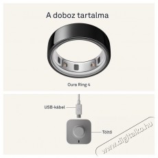 Oura Ring 4 Black, 12 Mobil / Kommunikáció / Smart - Okos eszköz - Egyéb okos eszköz - 527710