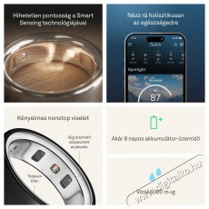 Oura Ring 4 Black, 4 Mobil / Kommunikáció / Smart - Okos eszköz - Egyéb okos eszköz - 527714