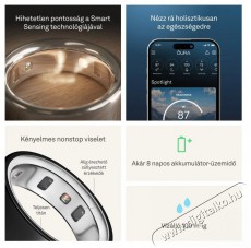Oura Ring 4 Black, 6 Mobil / Kommunikáció / Smart - Okos eszköz - Egyéb okos eszköz - 527716