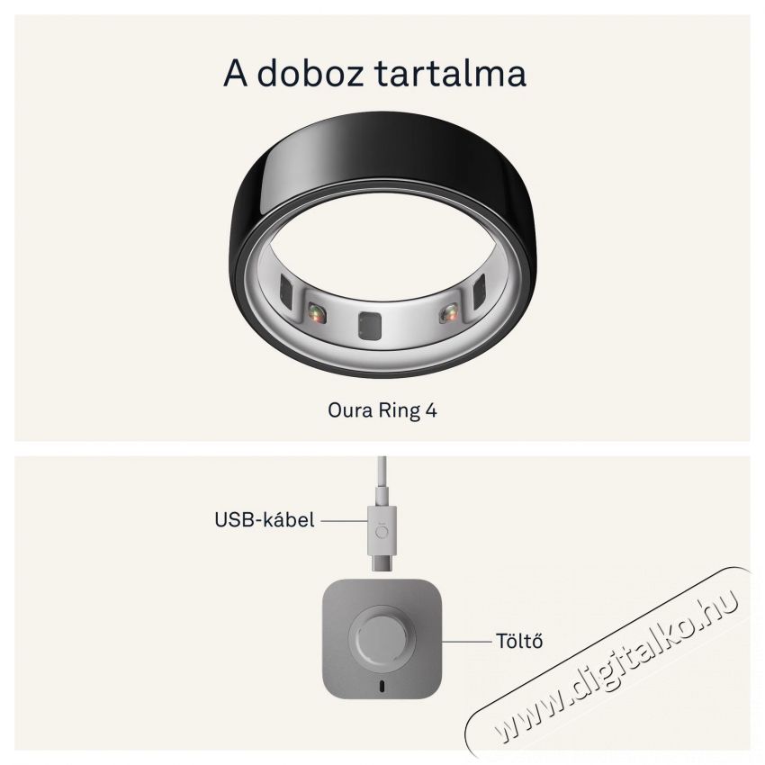 Oura Ring 4 Black, 9 Mobil / Kommunik&aacute;ci&oacute; / Smart - Okos eszk&ouml;z - Egy&eacute;b okos eszk&ouml;z - 527719