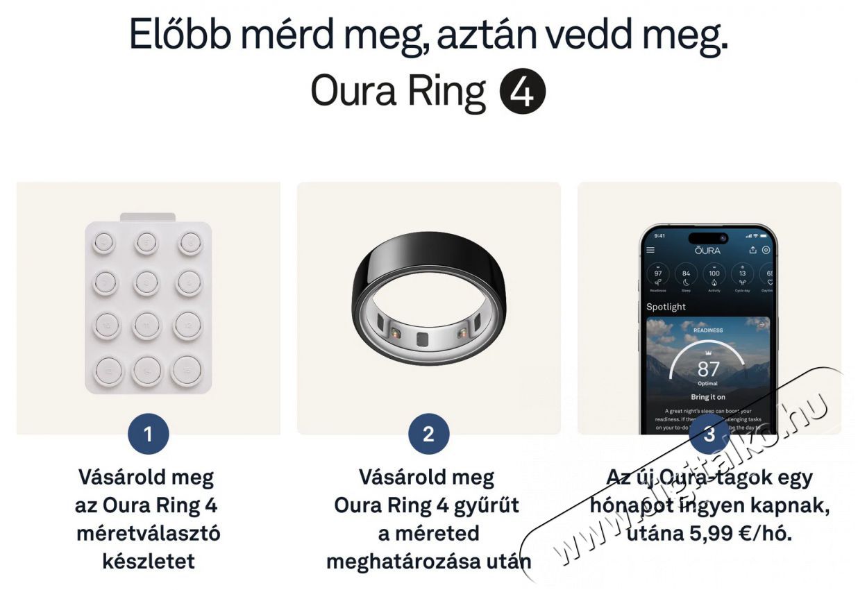 Oura Ring 4 Black, 9 Mobil / Kommunik&aacute;ci&oacute; / Smart - Okos eszk&ouml;z - Egy&eacute;b okos eszk&ouml;z - 527719