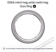 Oura Ring 4 Brushed Silver, 15 Mobil / Kommunikáció / Smart - Okos eszköz - Egyéb okos eszköz - 527725