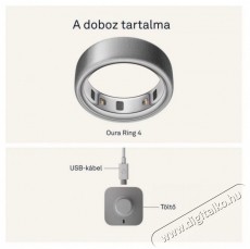 Oura Ring 4 Brushed Silver, 8 Mobil / Kommunikáció / Smart - Okos eszköz - Egyéb okos eszköz - 527730