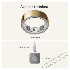Oura Ring 4 Gold, 4 Mobil / Kommunikáció / Smart - Okos eszköz - Egyéb okos eszköz - 527738