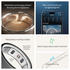 Oura Ring 4 Stealth, 10 Mobil / Kommunikáció / Smart - Okos eszköz - Egyéb okos eszköz - 527769