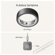 Oura Ring 4 Stealth, 8 Mobil / Kommunikáció / Smart - Okos eszköz - Egyéb okos eszköz - 527779