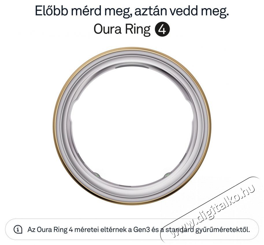 Oura Ring 4 Gold, 8 Mobil / Kommunik&aacute;ci&oacute; / Smart - Okos eszk&ouml;z - Egy&eacute;b okos eszk&ouml;z - 527742