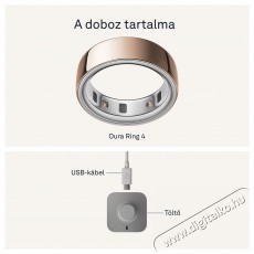 Oura Ring 4 Rose Gold, 10 Mobil / Kommunikáció / Smart - Okos eszköz - Egyéb okos eszköz - 527744