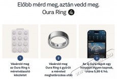 Oura Ring 4 Silver, 4 Mobil / Kommunikáció / Smart - Okos eszköz - Egyéb okos eszköz - 527762