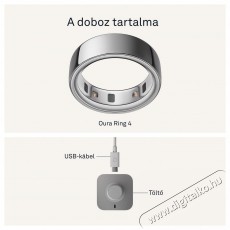 Oura Ring 4 Silver, 4 Mobil / Kommunikáció / Smart - Okos eszköz - Egyéb okos eszköz - 527762