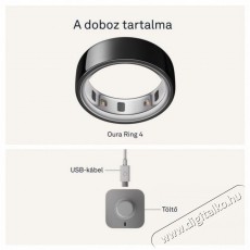 Oura Ring 4 Black, 10 Mobil / Kommunikáció / Smart - Okos eszköz - Egyéb okos eszköz - 527708