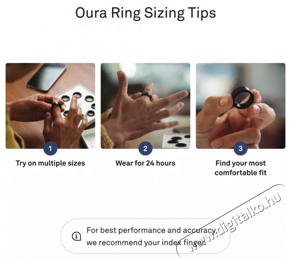 Oura Ring Gen3 Sizing Kit Mobil / Kommunik&aacute;ci&oacute; / Smart - Okos eszk&ouml;z - Egy&eacute;b okos eszk&ouml;z - 527833